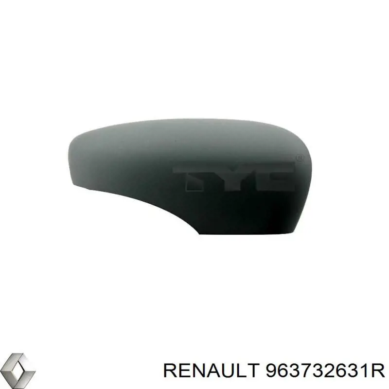 963732631R Renault (RVI) cubierta de espejo retrovisor izquierdo