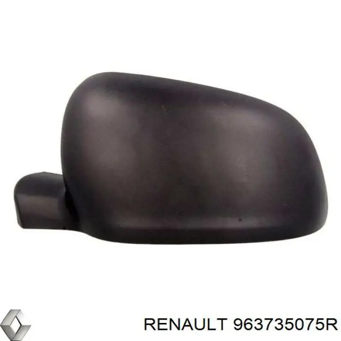 963735075R Renault (RVI) cubierta de espejo retrovisor izquierdo
