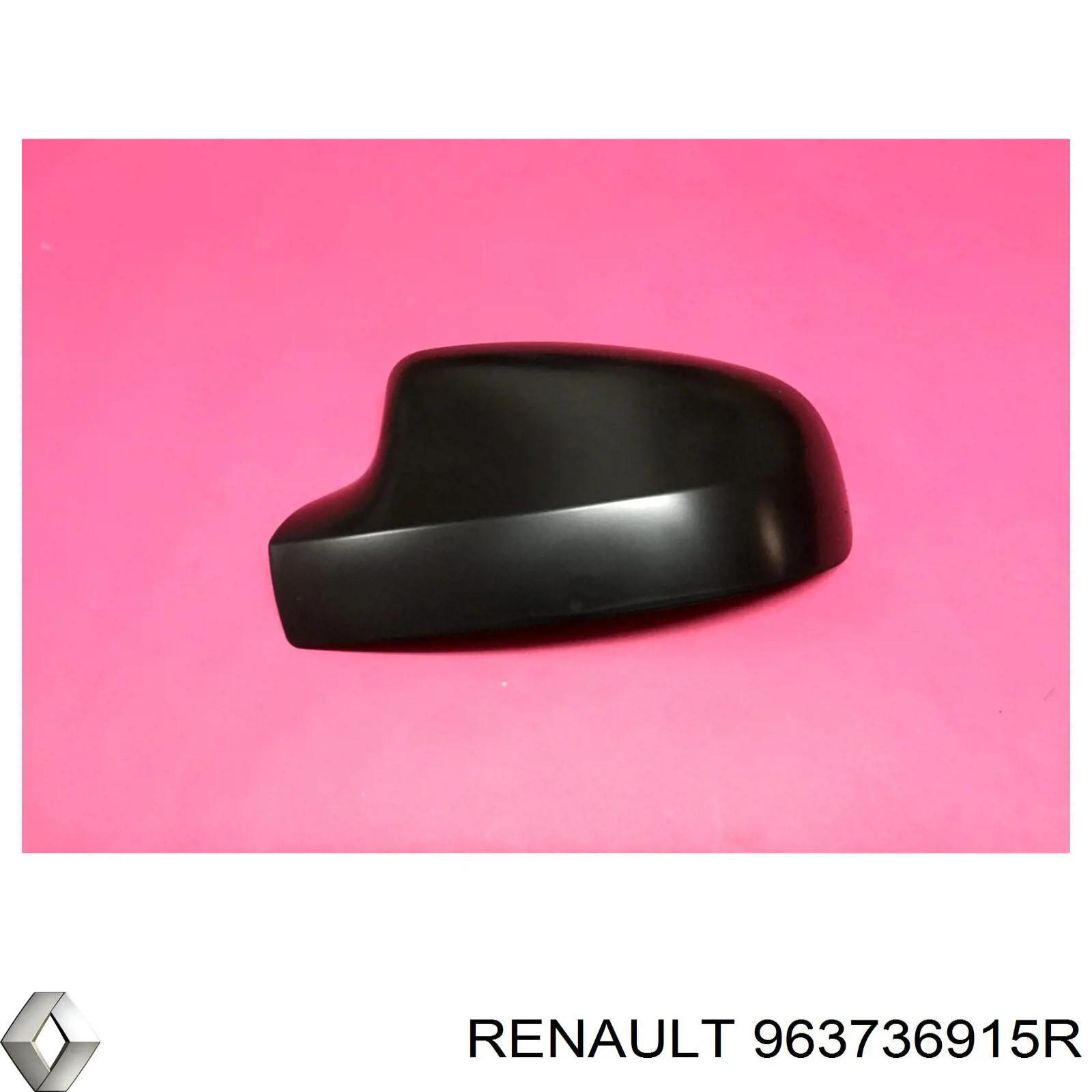 963736915R Renault (RVI) cubierta de espejo retrovisor izquierdo