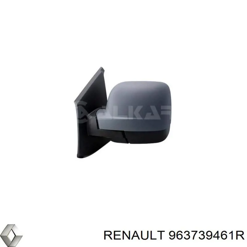 963739461R Renault (RVI) cubierta de espejo retrovisor izquierdo