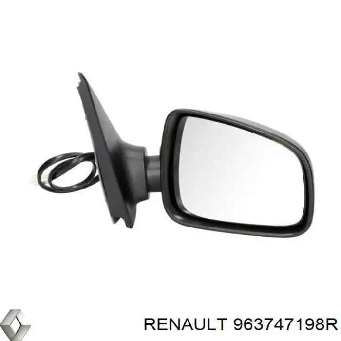 Cubierta de espejo retrovisor derecho Renault (RVI) 963747198R precio, desde 8,10 EUR