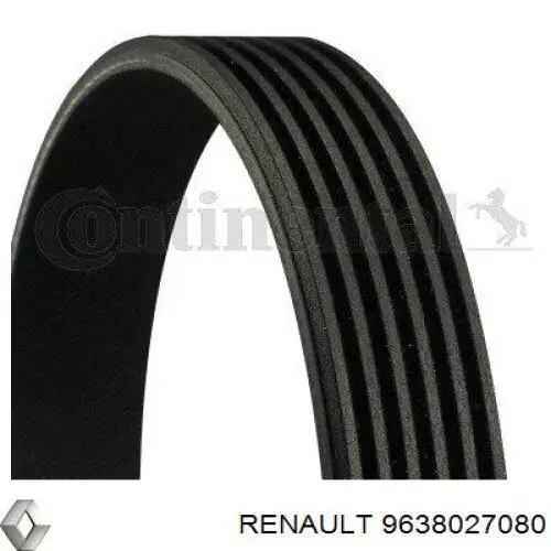 Comprar 9638027080 Renault (RVI) Correa trapezoidal