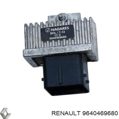 Relé de los calentadores 9640469680 Renault (RVI)