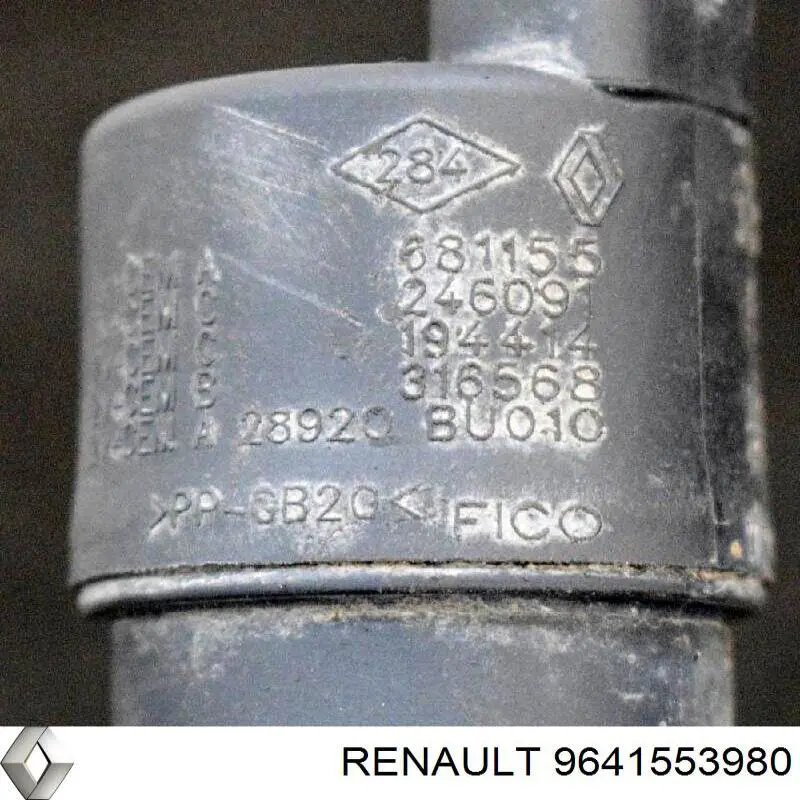 9641553980 Renault (RVI) bomba de agua limpiaparabrisas, delantera