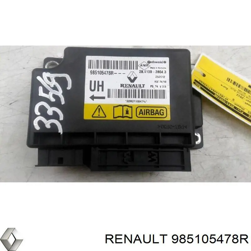 985105478R Renault (RVI) procesador del modulo de control de airbag