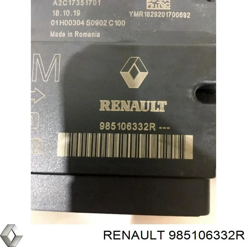 285580347R Renault (RVI) Módulo de control de airbag