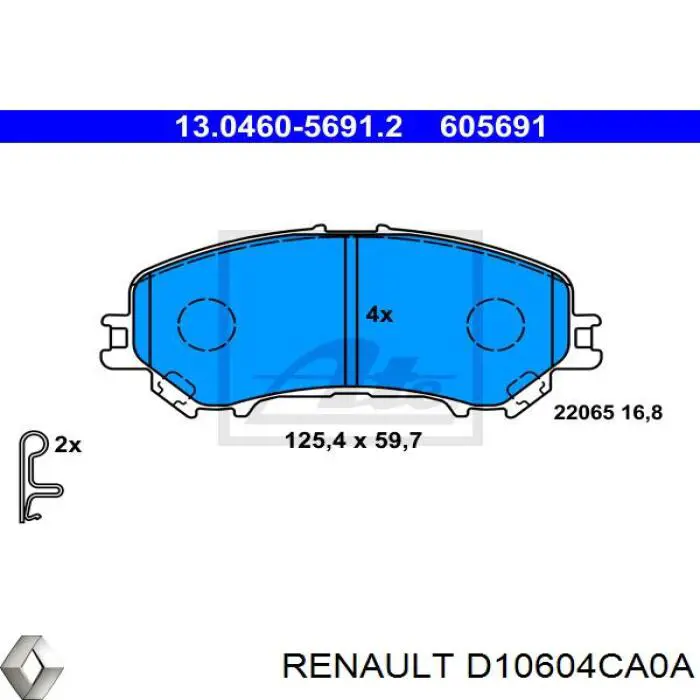 Pastillas de freno delanteras Nissan Qashqai 2 J11