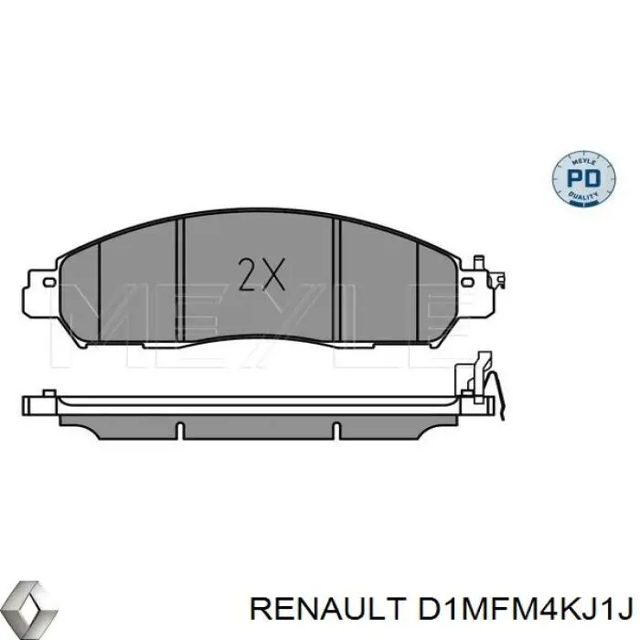 D1MFM4KJ1J Renault (RVI) Pastillas delanteras