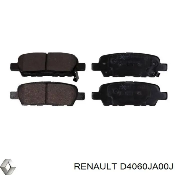 Comprar D4060JA00J Renault (RVI) Pastillas de freno traseras