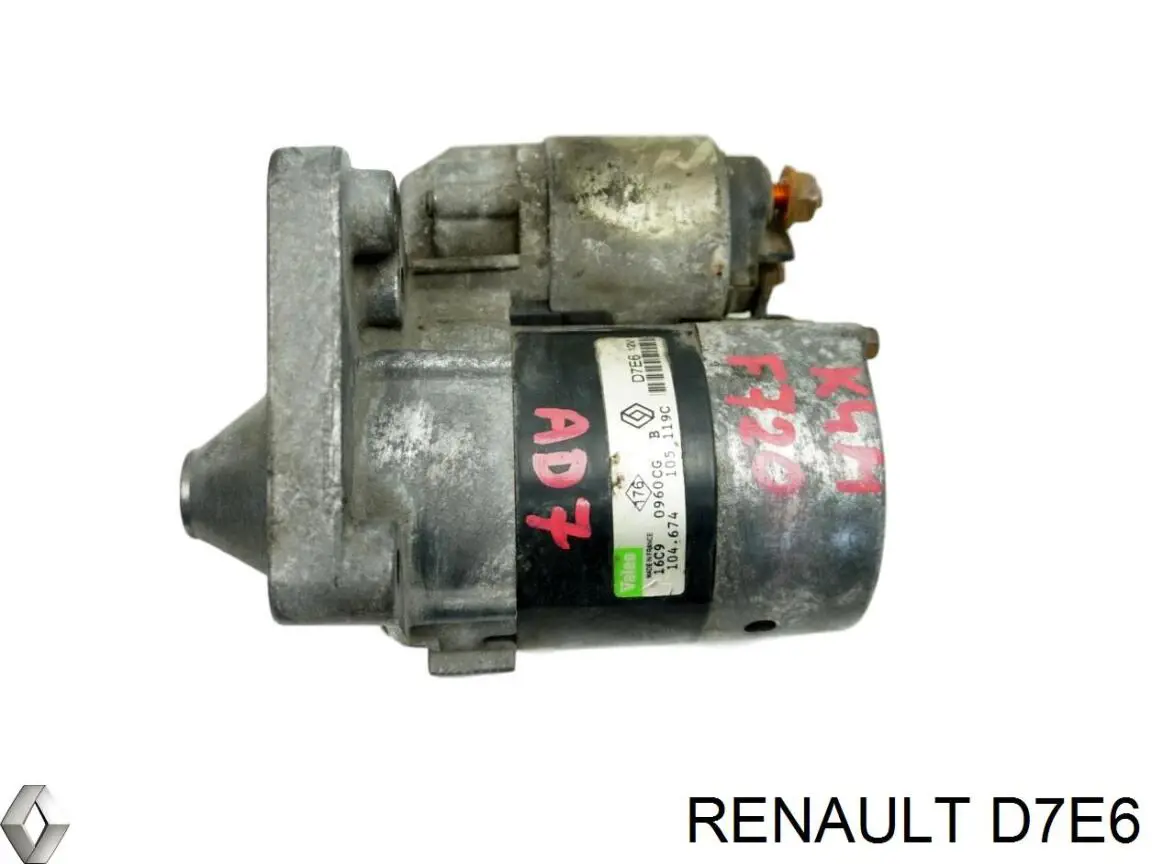 Comprar D7E6 Renault (RVI) Motores de arranque