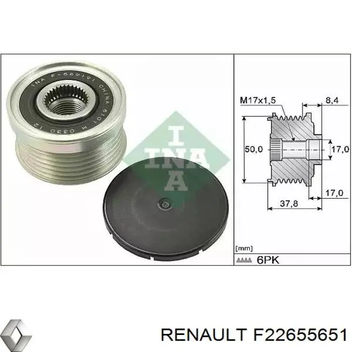 F22655651 Renault (RVI) bobina de encendido