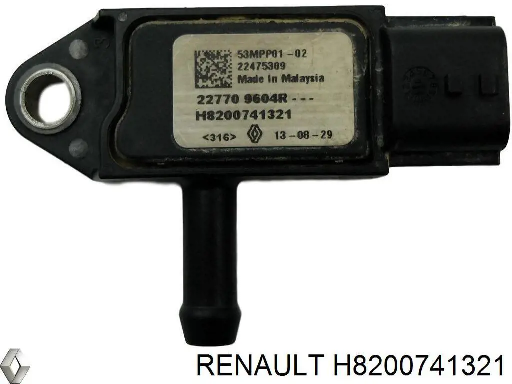 H8200741321 Renault (RVI) sensor de presion gases de escape