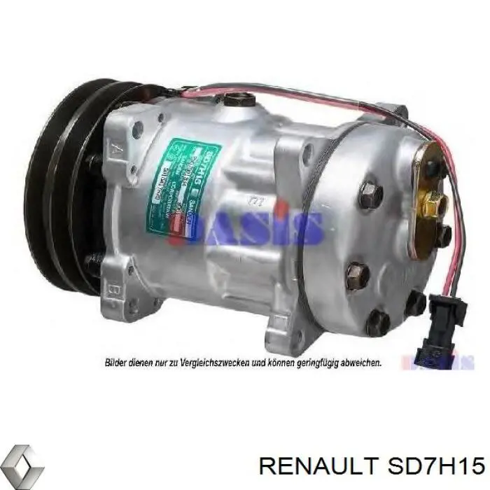 SD7H15 Renault (RVI) compresor de aire acondicionado
