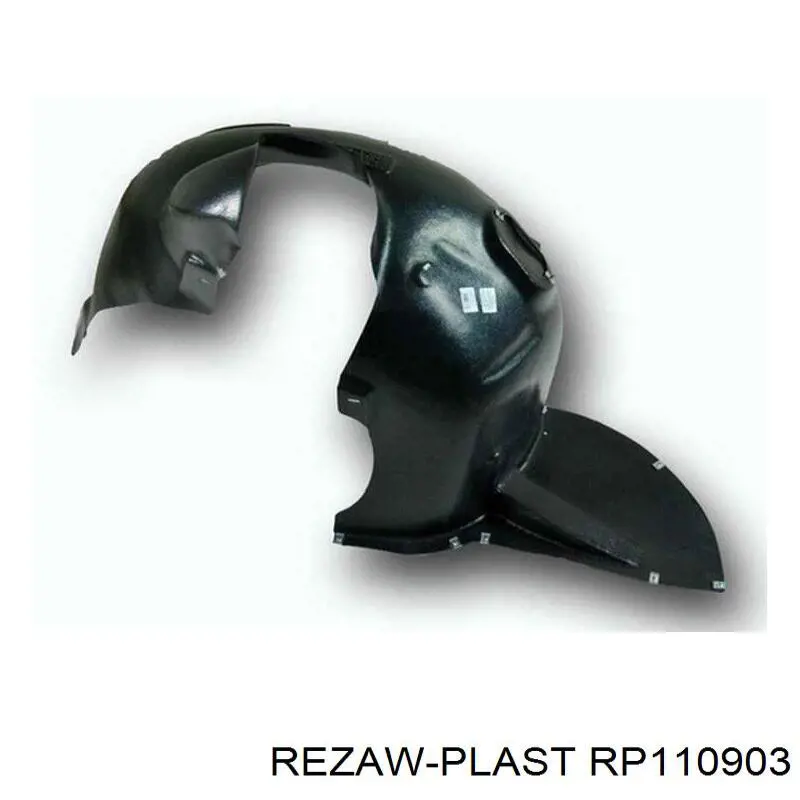 RP110903 Rezaw-plast guardabarros interior, aleta delantera, izquierdo