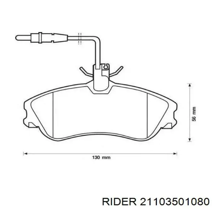 Pastillas freno delanteras Rider 21103501080 precio, desde 21,60 EUR