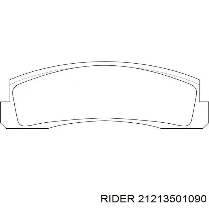 21213501090 Rider pastillas de freno delanteras