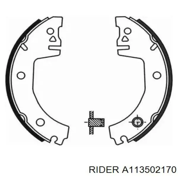 A11-3502170 Rider zapatas de frenos de tambor traseras