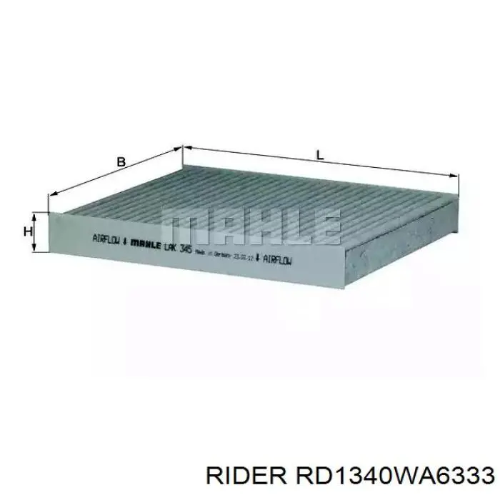 RD1340WA6333 Rider filtro de aire