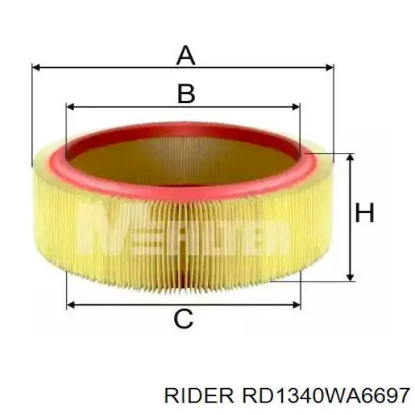 Comprar RD1340WA6697 Rider Filtro de aire