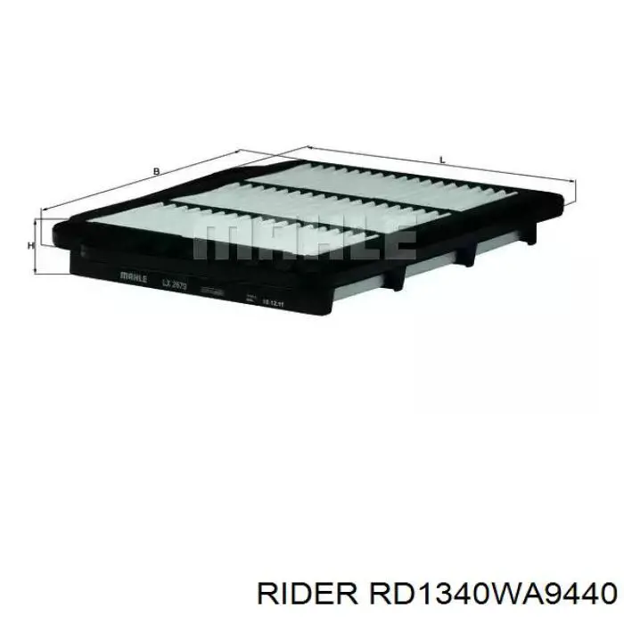 RD1340WA9440 Rider filtro de aire