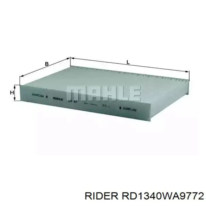 El filtro de aire Rider RD1340WA9772 precio, desde 7,20 EUR