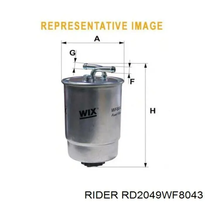 RD.2049WF8043 Rider filtro combustible