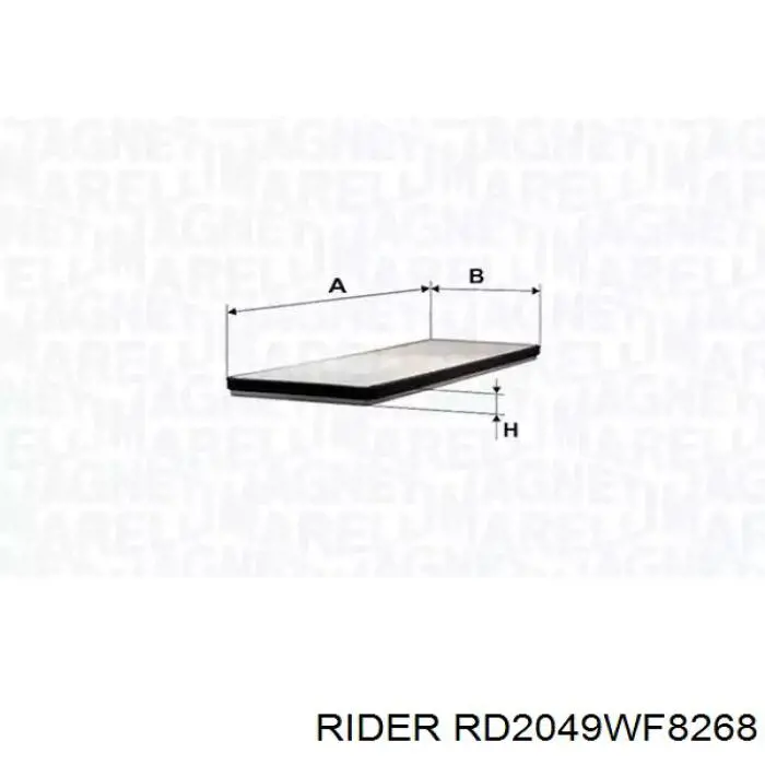 Filtro de combustible RD2049WF8268 Rider