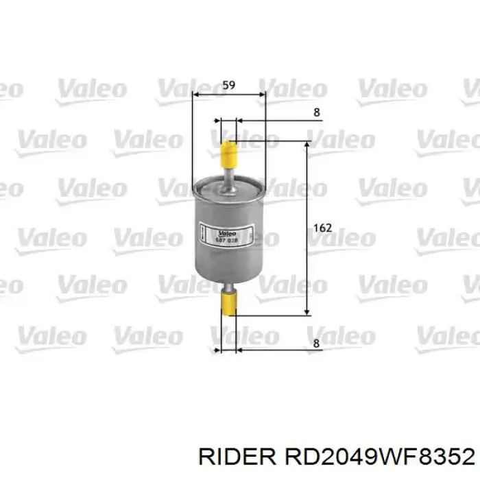 Comprar RD2049WF8352 Rider Filtro diesel