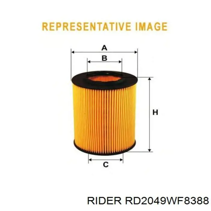 Filtro combustible Rider RD2049WF8388 precio, desde 8,49 EUR