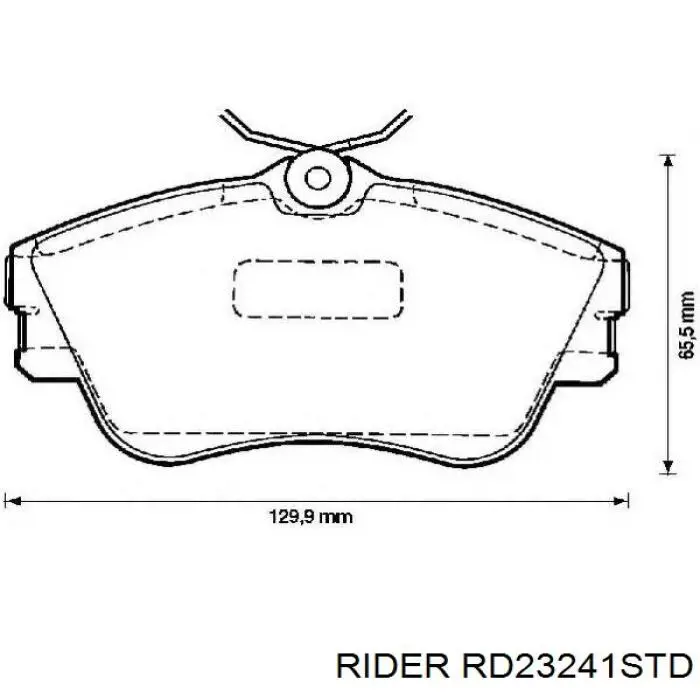 RD23241STD Rider Pastillas delanteras