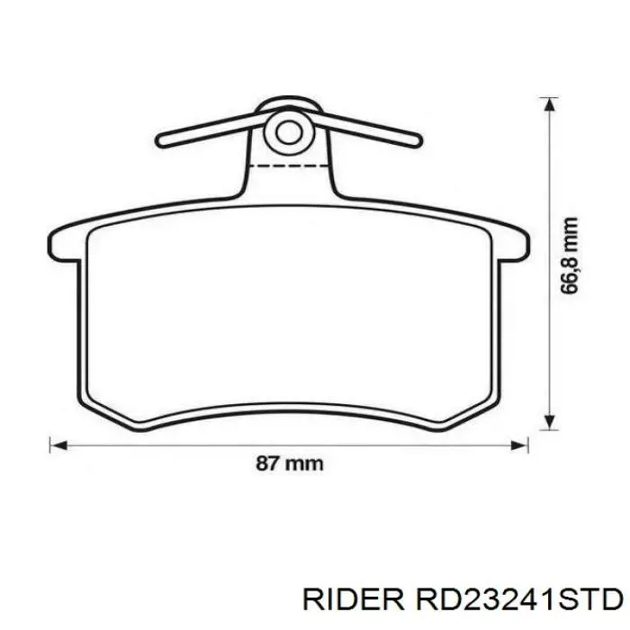 Comprar RD23241STD Rider Pastillas delanteras de freno