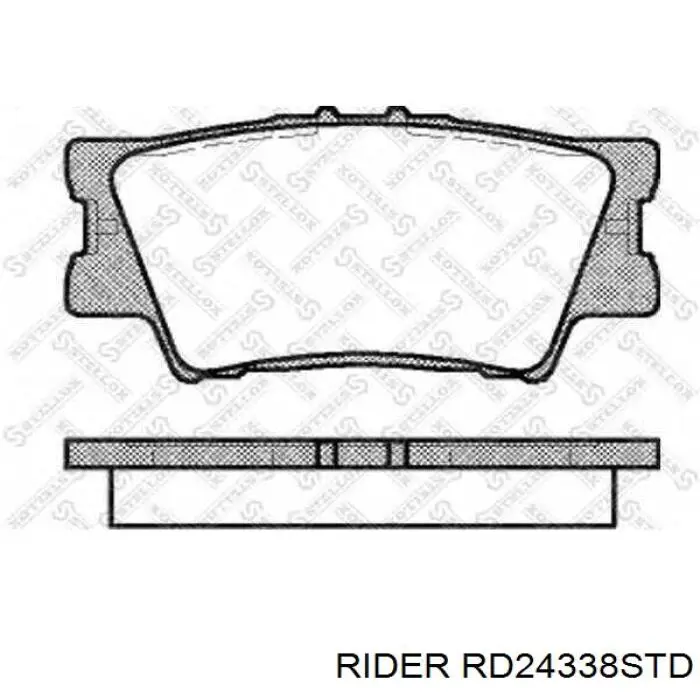 Pastillas de freno traseras RD24338STD Rider