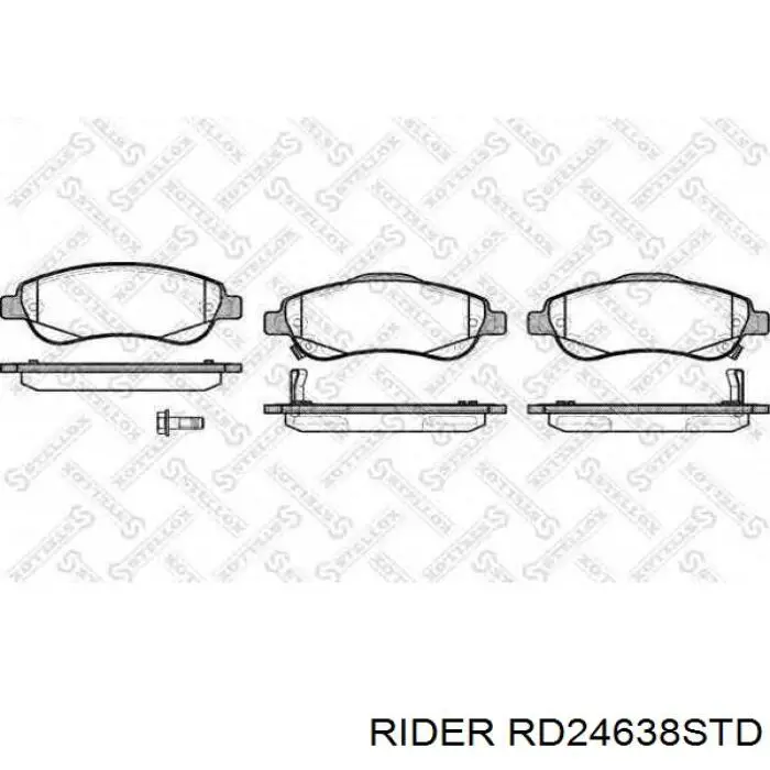 RD.24638STD Rider pastillas de freno delanteras