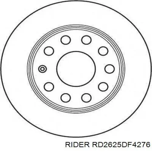 RD.2625DF4276 Rider disco de freno trasero