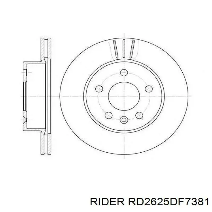 Disco de freno trasero Chevrolet Aveo 2 T250, T255