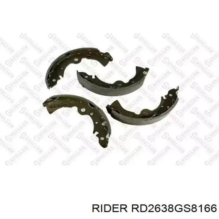 Zapatas de freno traseras Rider RD2638GS8166
