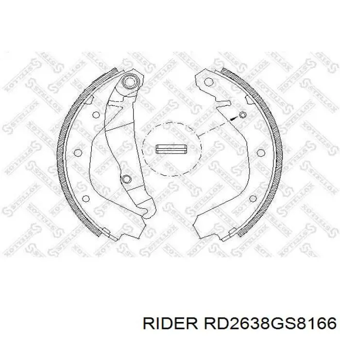 Comprar RD2638GS8166 Rider Zapatas de freno