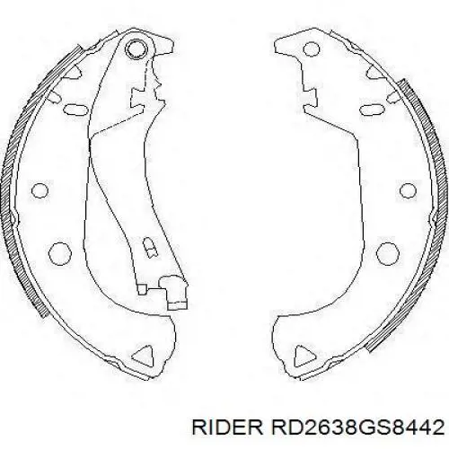 Zapatas de freno RD2638GS8442 Rider