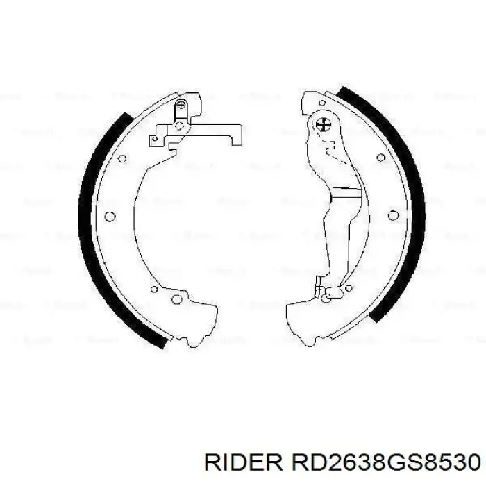 Zapatas de freno RD2638GS8530 Rider