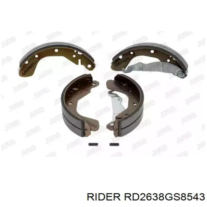 RD2638GS8543 Rider Zapatas de freno de tambor traseras