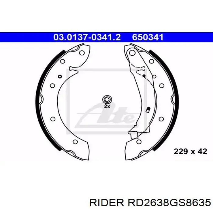 Comprar RD2638GS8635 Rider Zapatas de freno