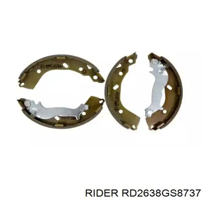 Zapatas de freno RD2638GS8737 Rider