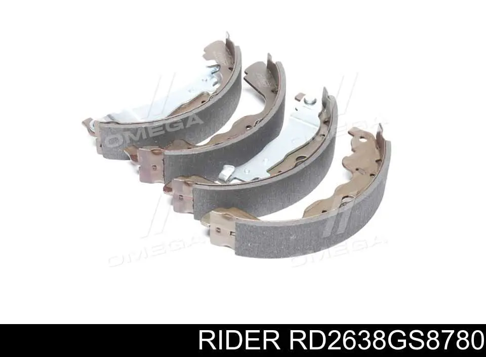 RD2638GS8780 Rider Zapatas de freno de tambor traseras