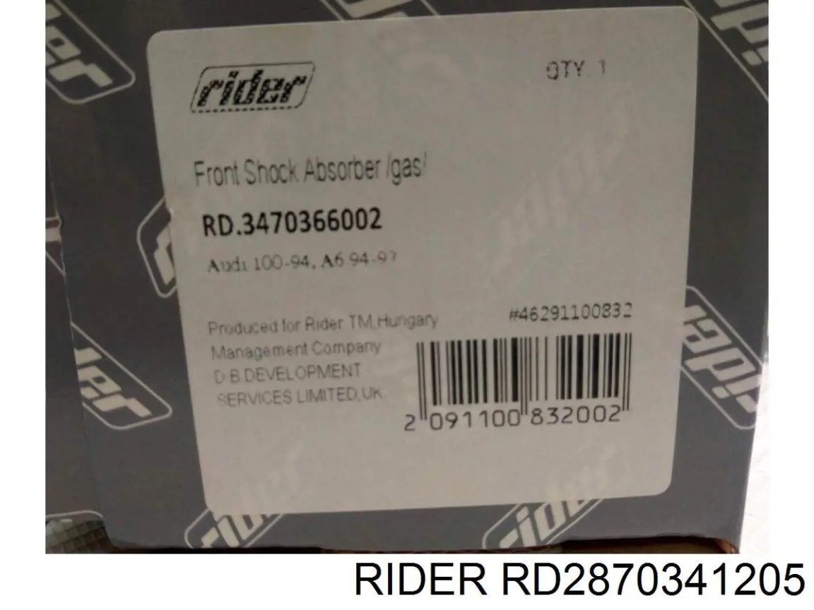 Amortiguador trasero Rider RD2870341205 precio, desde 46,80 EUR