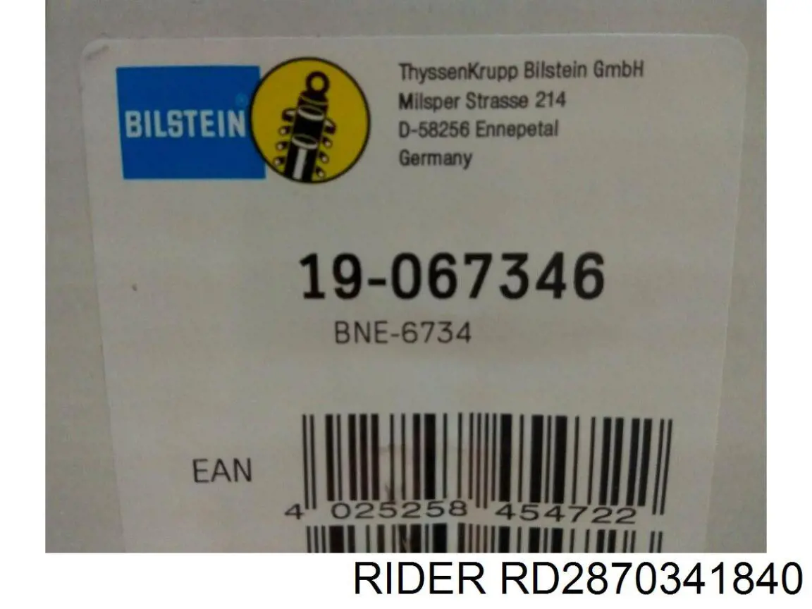 Amortiguador trasero RD2870341840 Rider