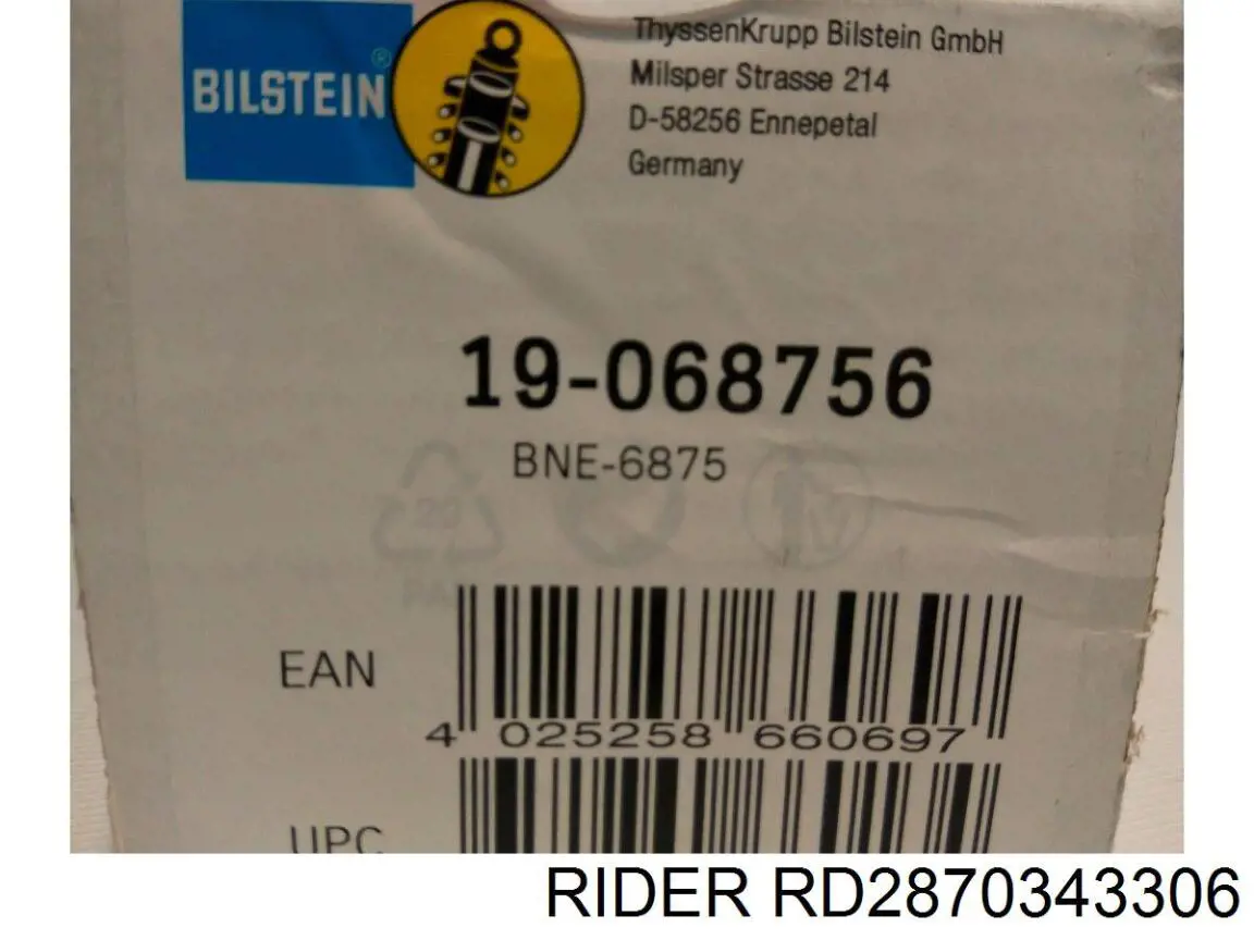 Amortiguador trasero Opel Astra 51, 52, F35, M35