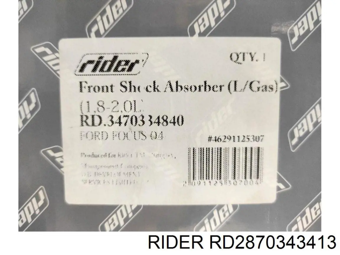 Amortiguadores traseros Rider RD2870343413