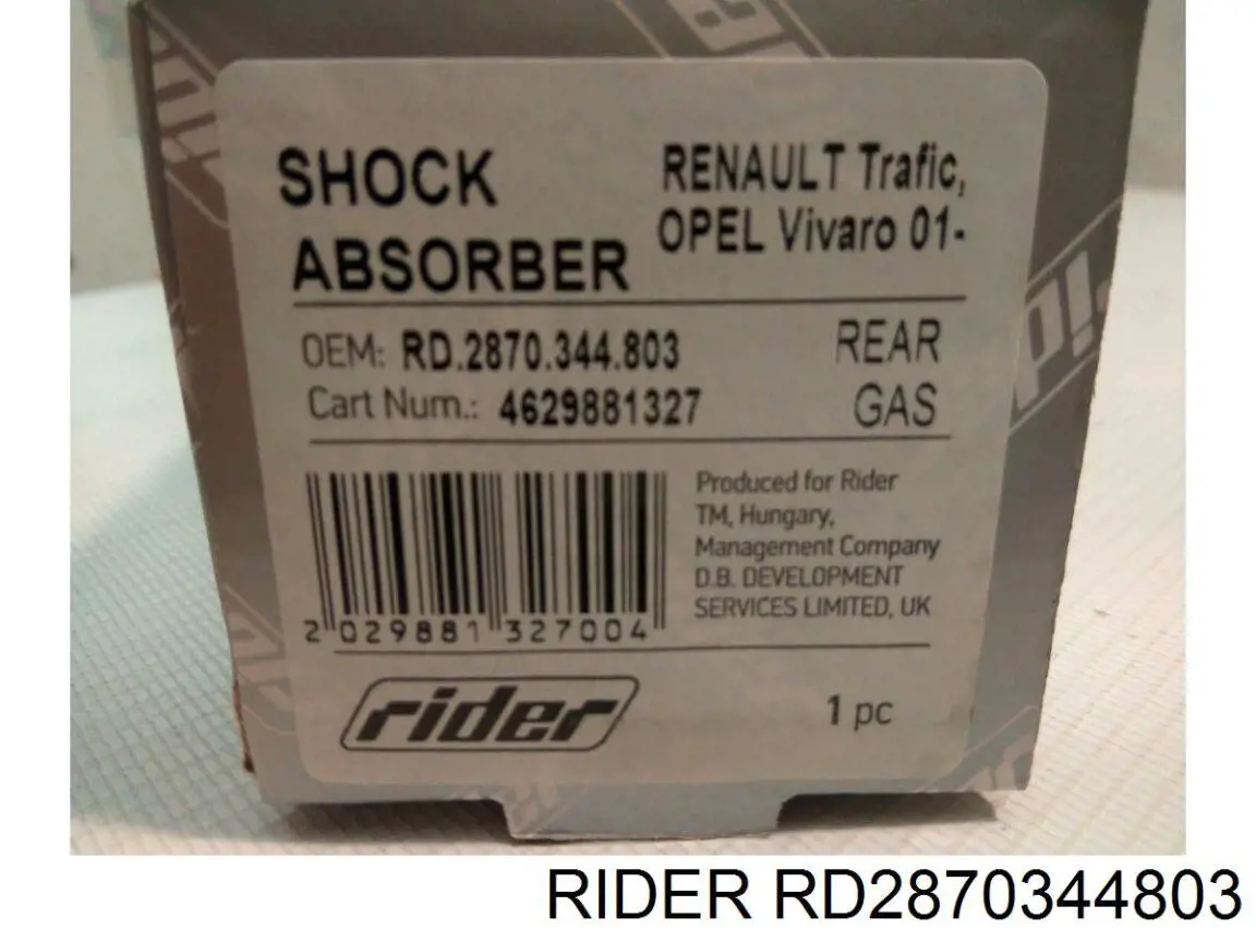 RD.2870.344.803 Rider amortiguador trasero