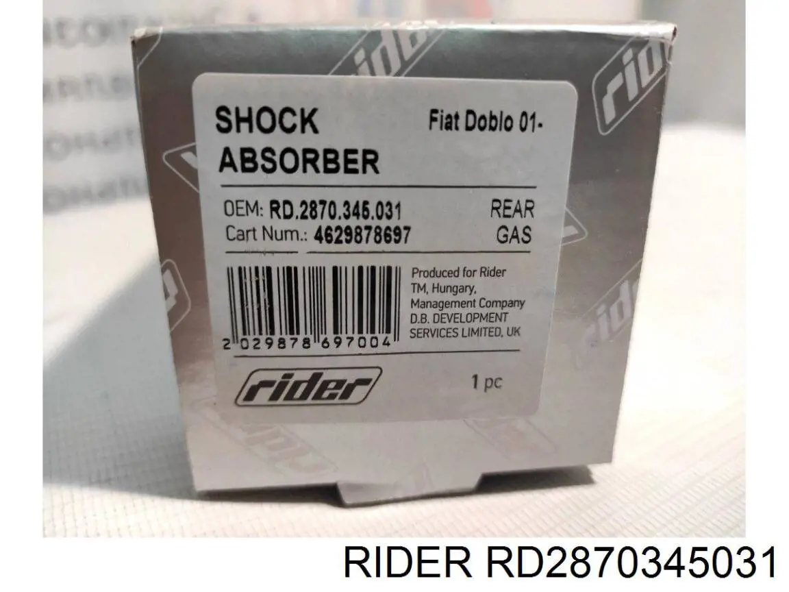 RD.2870.345.031 Rider amortiguador trasero