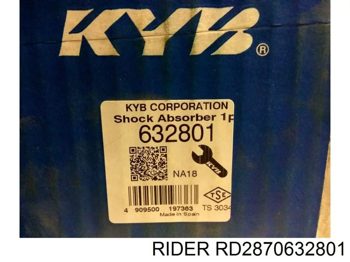 Amortiguador trasero Ford Escort 4 GAF, AWF, ABFT